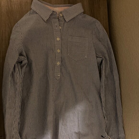 Vineyard Vines Other - Vineyard Stripe Sconset Popover Shirt Estimated Size Small 7-8 Blue and White